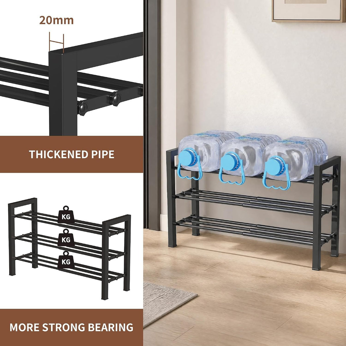 Hardy Place Entryware Expandable Iron Shoe Rack additional product photo