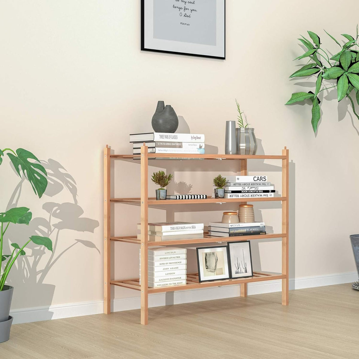 Hardy Place Entryware Bamboo Slatted Shoe Rack additional product photo