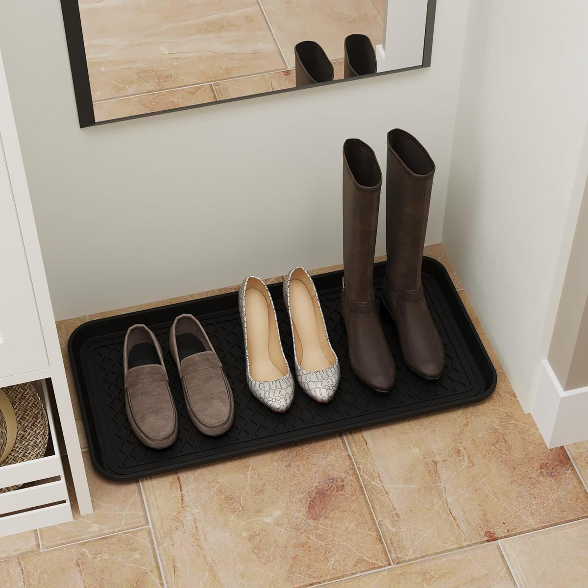 Hardy Place Entryware Polypropylene Multi-Purpose Boot Tray studio product photo