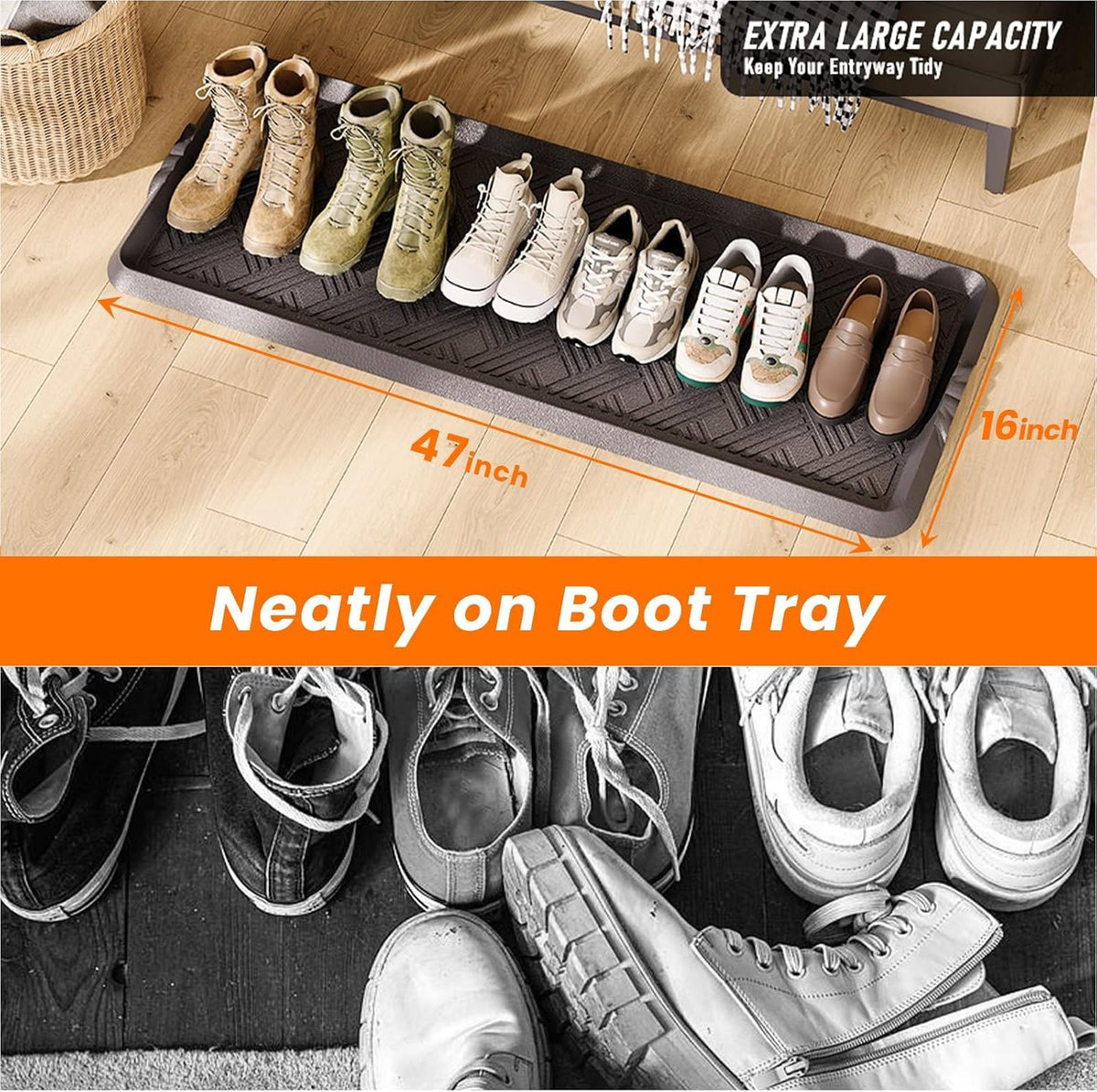 Hardy Place Entryware Long Rubber Boot Tray additional product photo