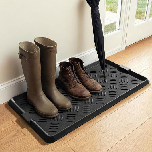 Hardy Place Entryware Textured Black Boot Tray studio product photo