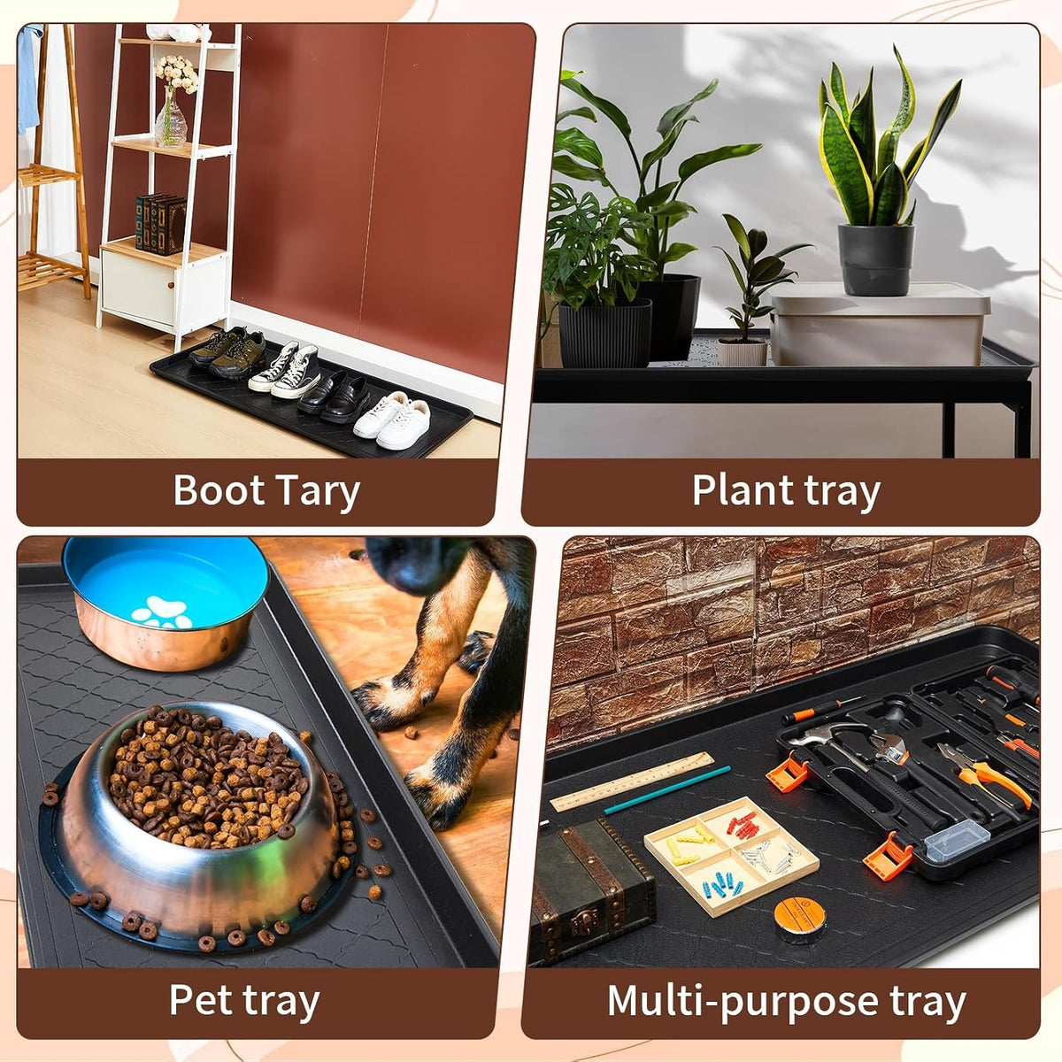 Hardy Place Entryware Extra-Large Polypropylene Boot Tray Set additional product photo
