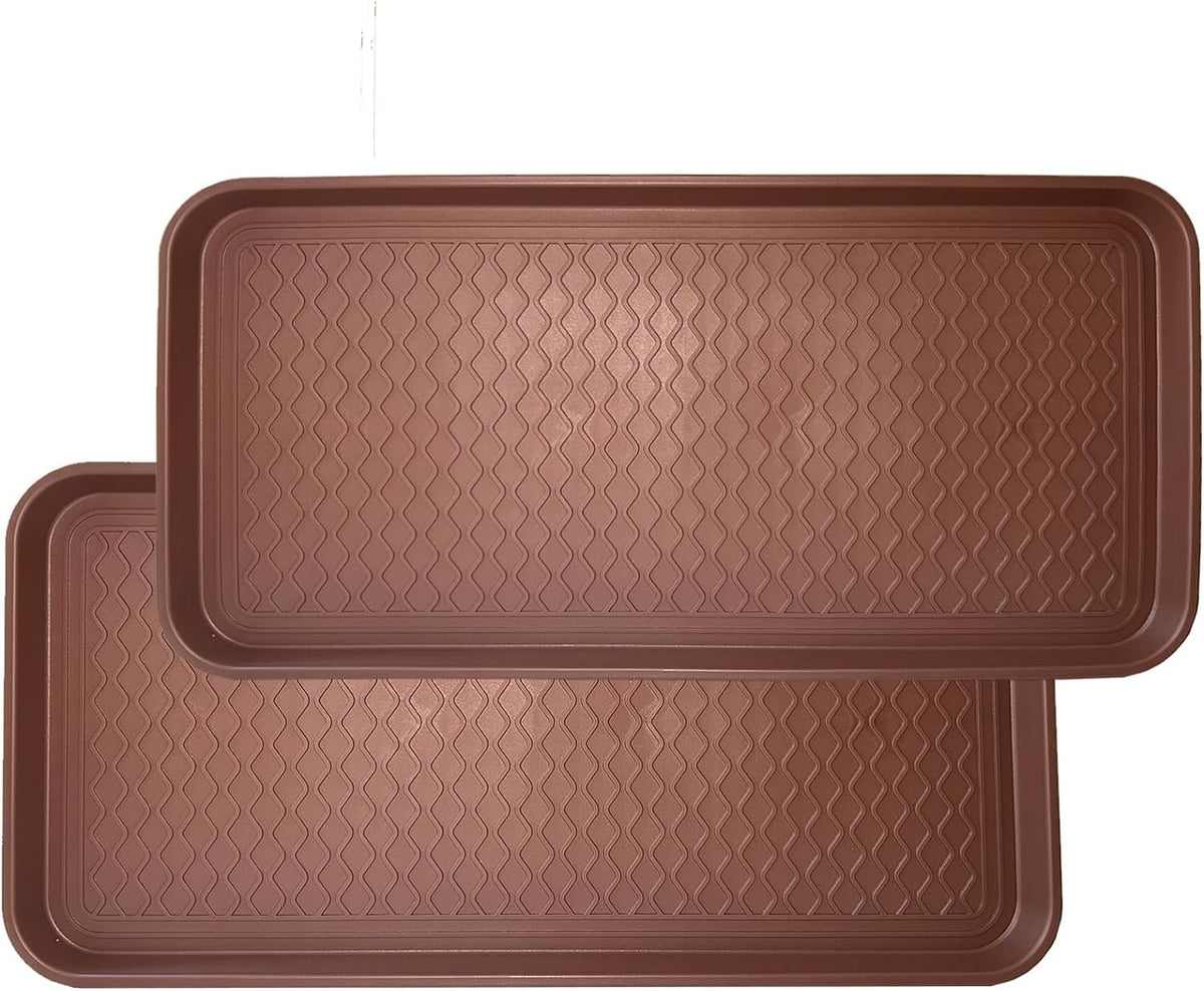Hardy Place Entryware Brown Plastic Boot Trays studio product photo