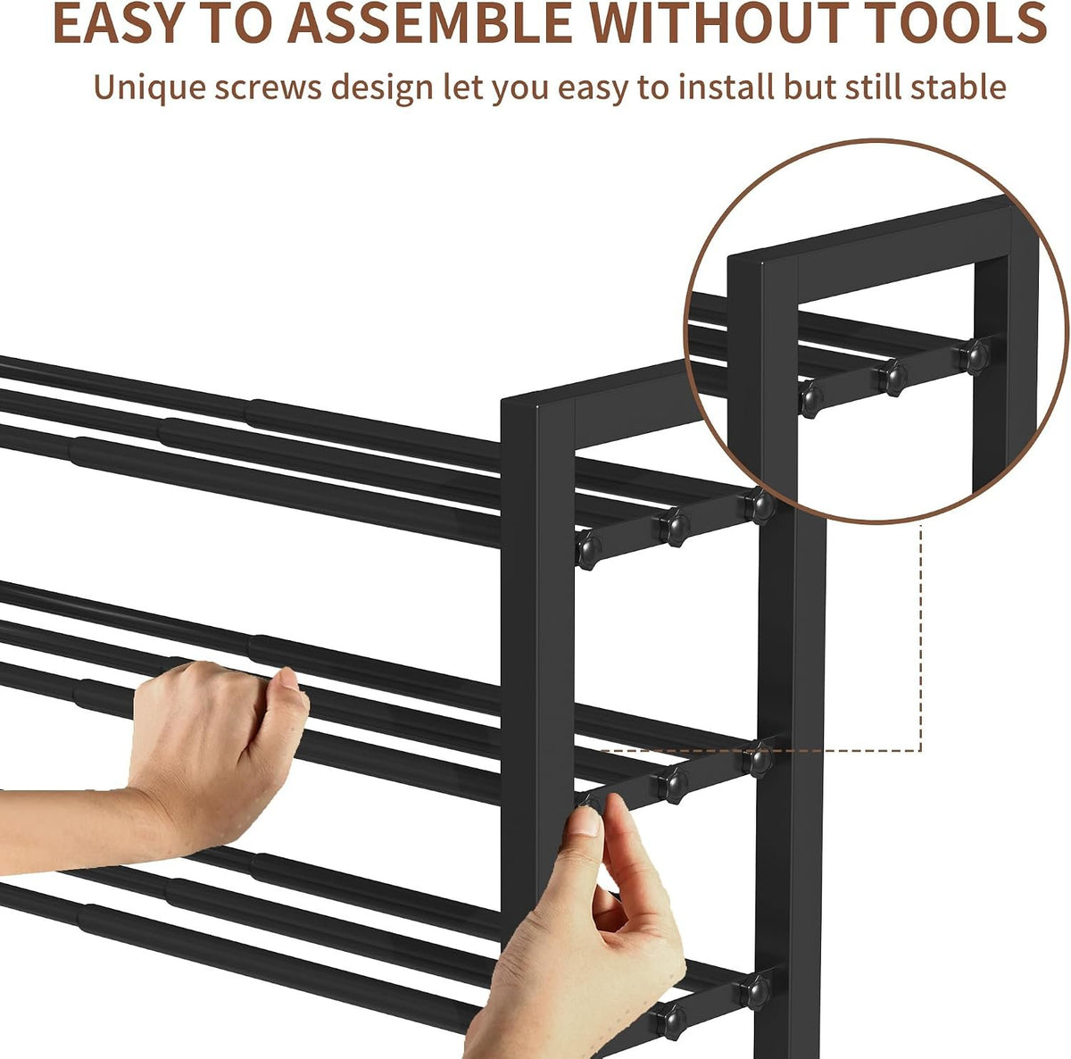 Hardy Place Entryware Expandable Iron Shoe Rack additional product photo