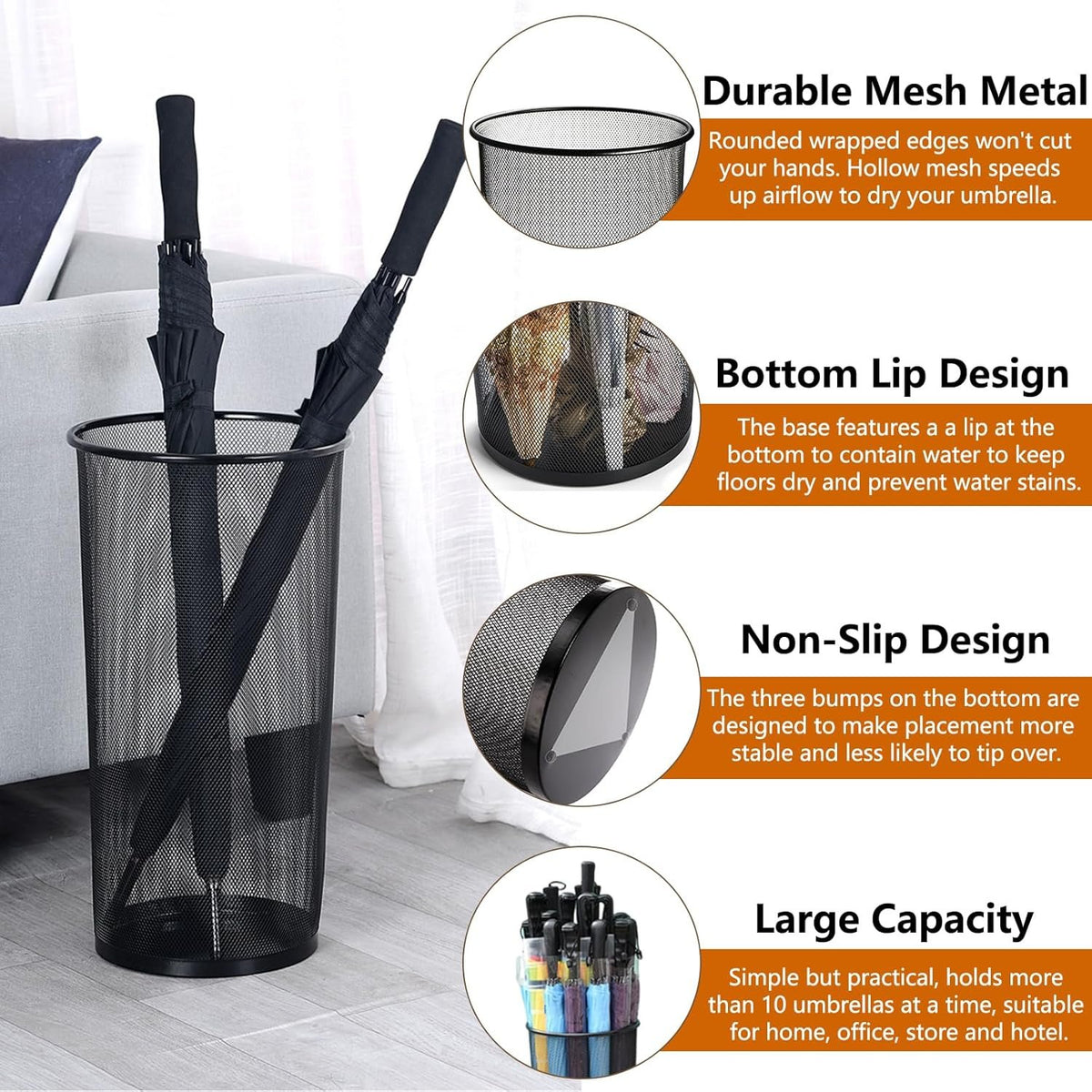Hardy Place Entryware Metal Mesh Umbrella Stands additional product photo