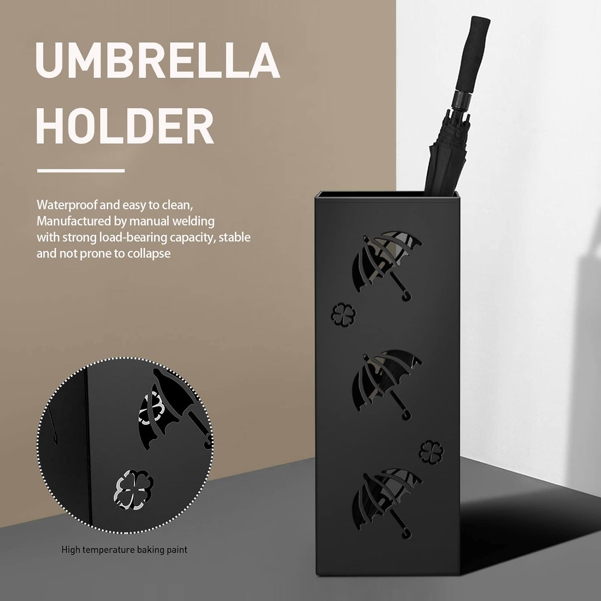 Hardy Place Entryware Umbrella Motif Metal Umbrella Stand additional product photo