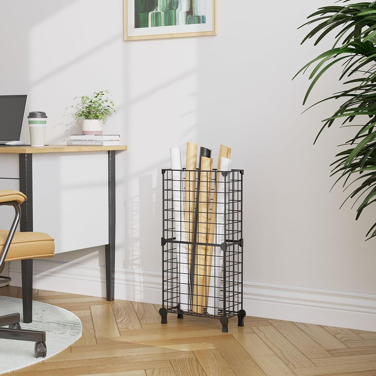 Hardy Place Entryware Grid Metal Umbrella Stand with Drip Tray additional product photo