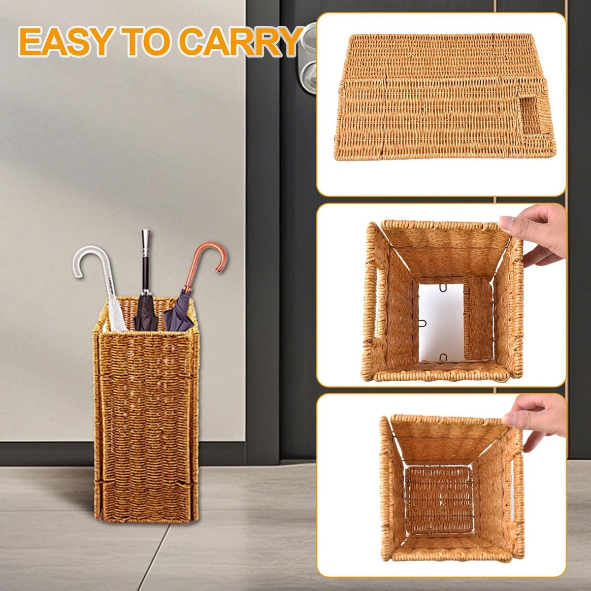 Hardy Place Entryware Square Woven Umbrella Holder additional product photo