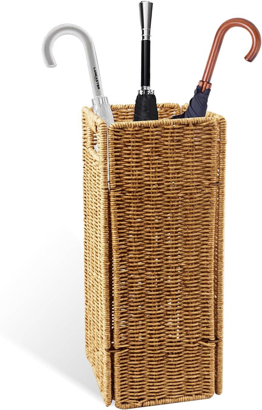 Hardy Place Entryware Square Woven Umbrella Holder studio product photo