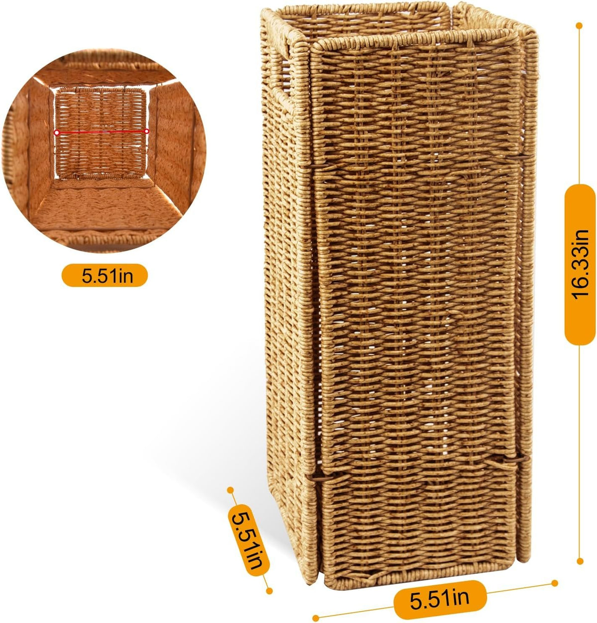 Hardy Place Entryware Square Woven Umbrella Holder additional product photo
