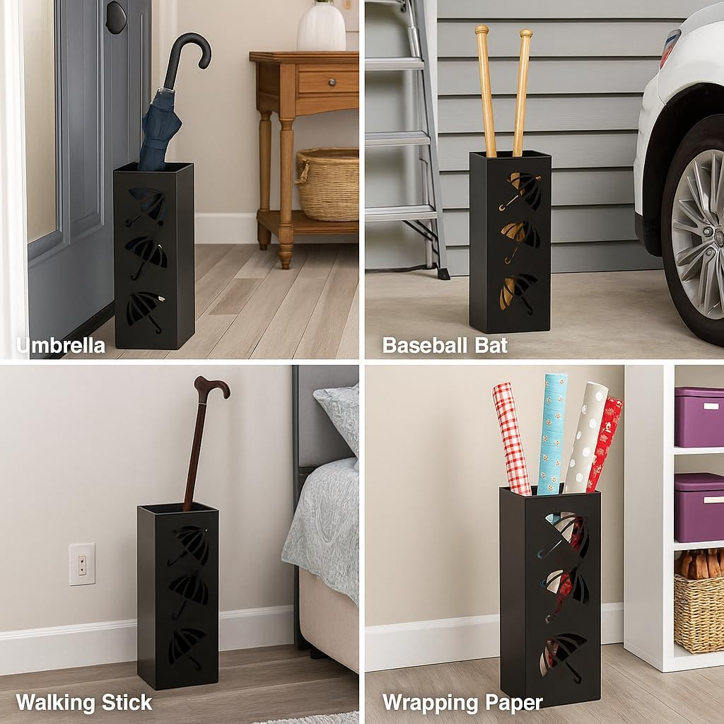 Hardy Place Entryware Rain Motif Metal Umbrella Stand additional product photo